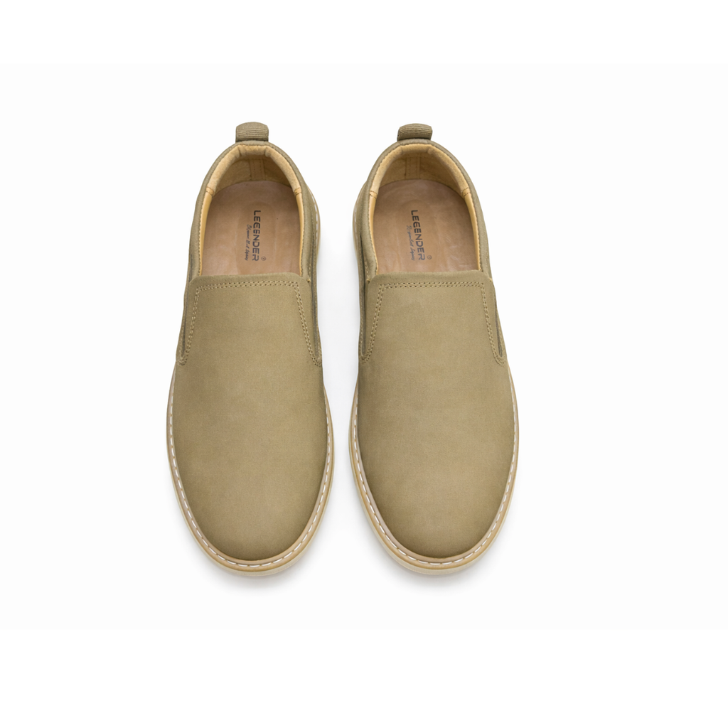 Suede Slip-On Beige Shoes